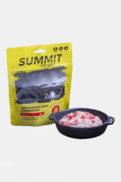 Summit To Eat Rice Pudding With Strawberry Dry Food